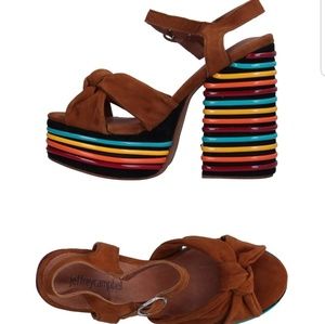 Brand New Jeffrey Campbell Brown Sandals Size 7